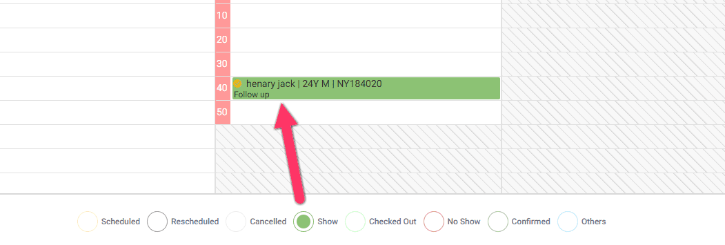 How to apply filters on Scheduler using Legend – LegendEHR