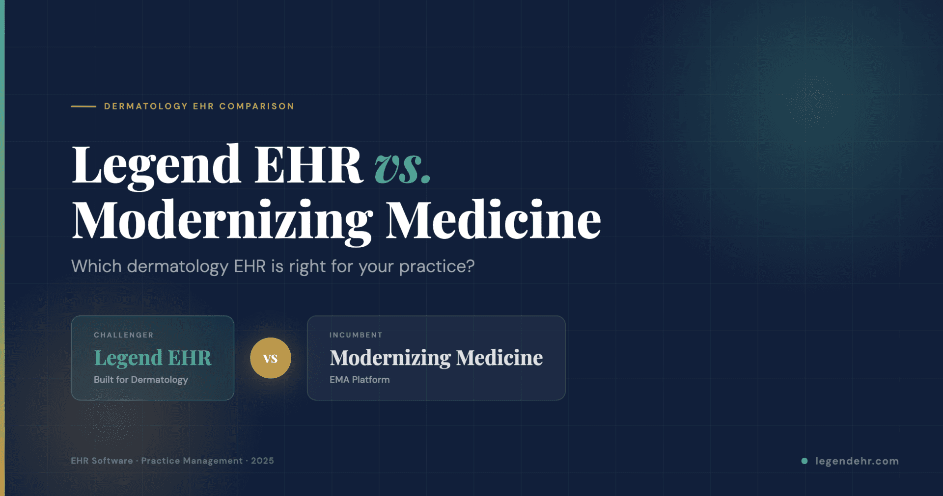 Legend EHR vs. Modernizing Medicine (EMA)