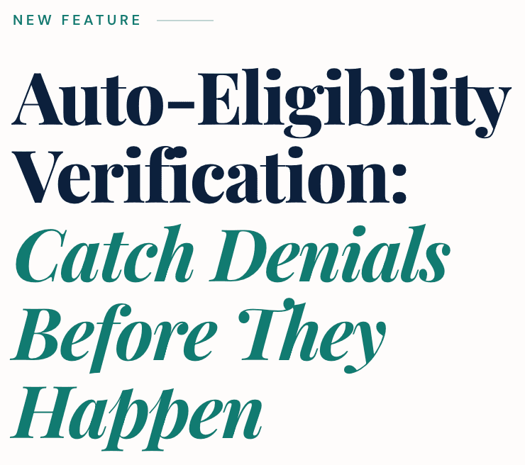 Auto-eligibility verification